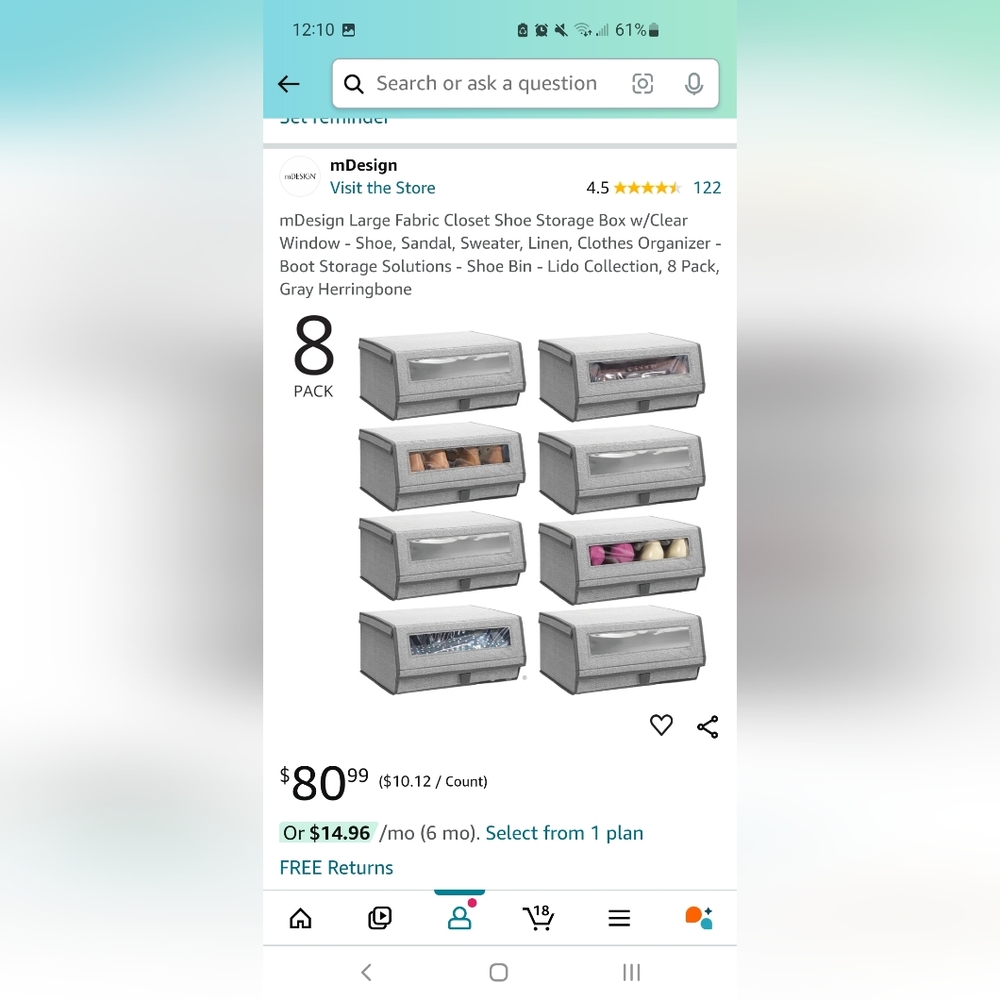 Storage bins